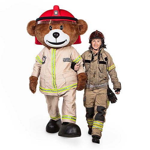Bjørnis the Fire Bear Mascot