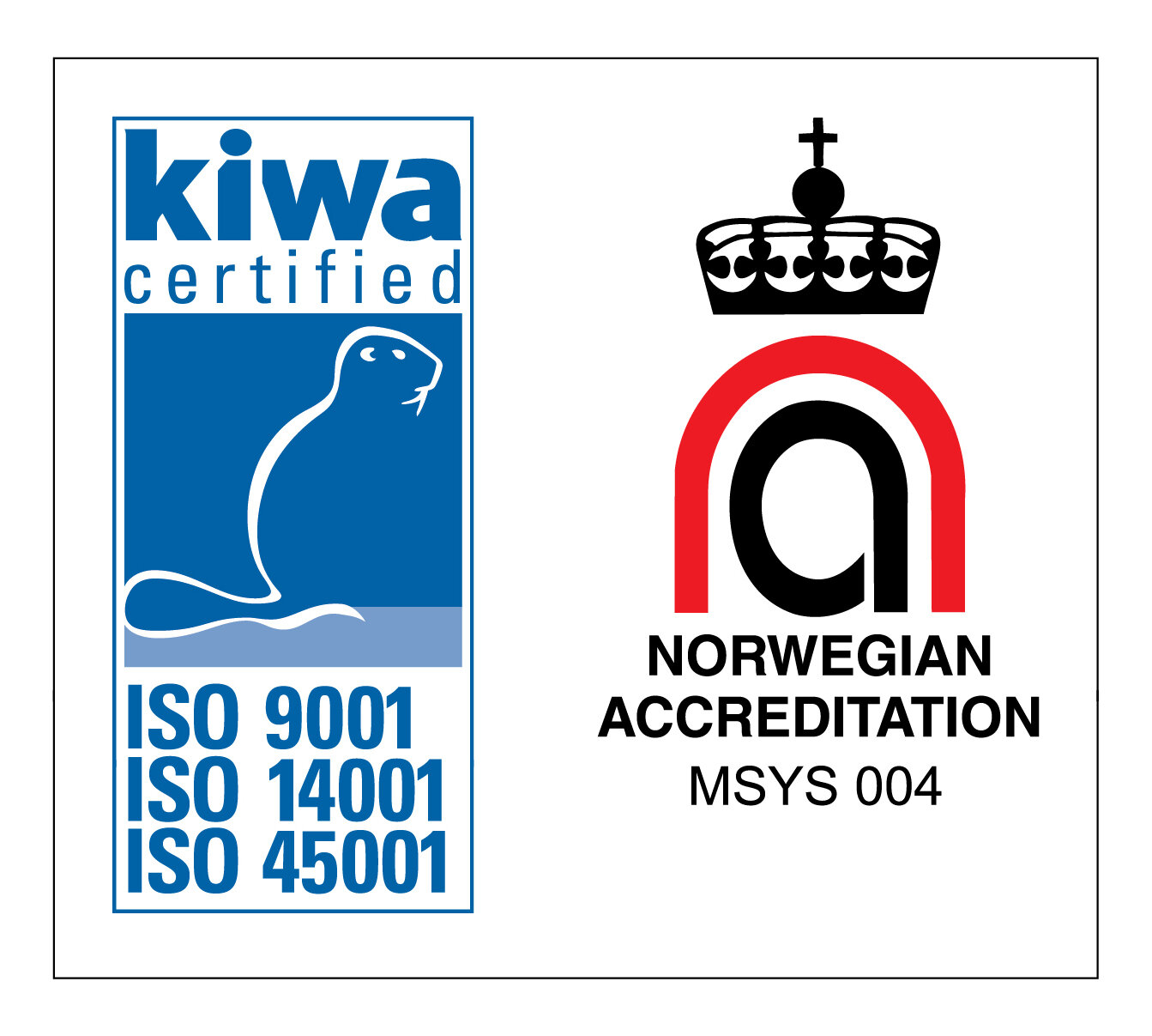 Blue ISO 9001 logo 